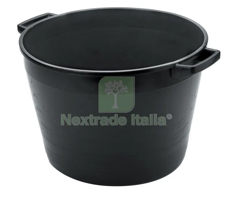 5PZ CASSA TONDA X MACERIE LT.65 NERA CM. 55X41 — Utensili muratura — rif. FERX.60084 5PZ CASSA TONDA X MACERIE LT.65 NERA CM. 55X41 — Utensili muratura — rif. FERX.60084