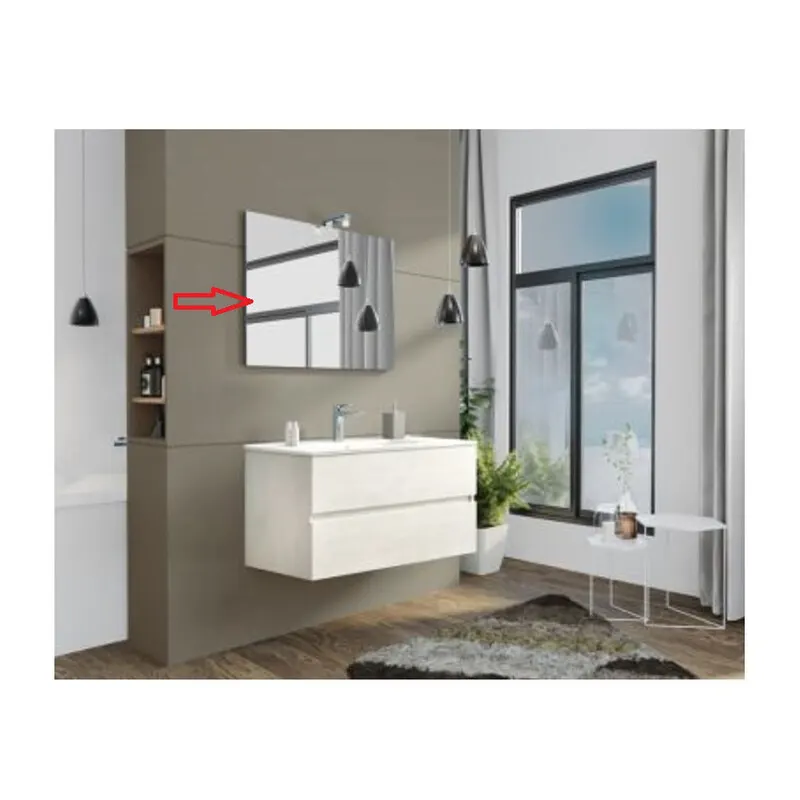 Specchio x Mobile Bagno NEW Splash CM.105 Rovere Bianco — Accessori bagno — rif. FERX.603544 Specchio x Mobile Bagno NEW Splash CM.105 Rovere Bianco — Accessori bagno — rif. FERX.603544