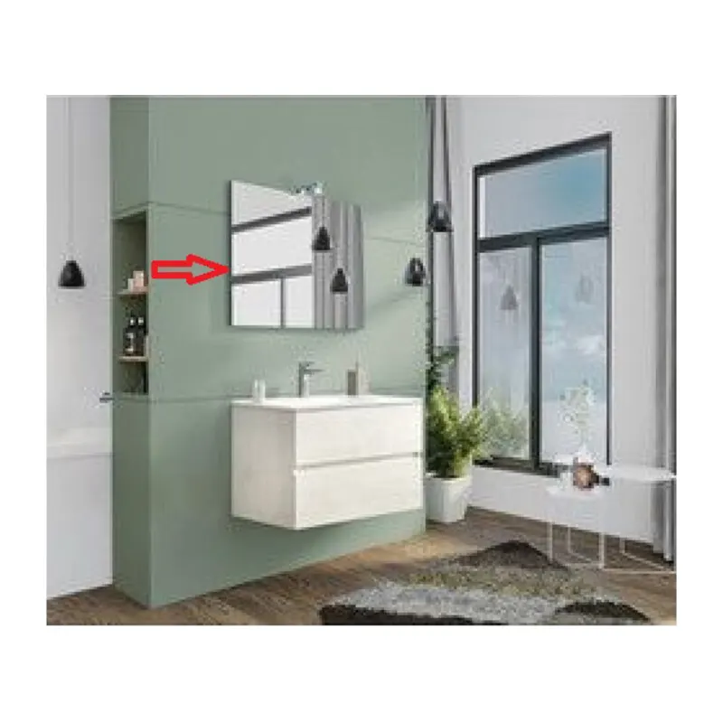 ZZ-Specchio x Mobile Bagno NEW Splash CM.80 Rovere Bianco — Accessori bagno — rif. FERX.603634 ZZ-Specchio x Mobile Bagno NEW Splash CM.80 Rovere Bianco — Accessori bagno — rif. FERX.603634