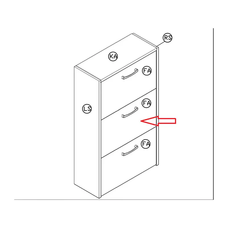 ZZ-FA Anta x Scarpiera 3A Doppia MOD.EKO306 Rovere CM.102X60X25 — Arredo — rif. FERX.603703