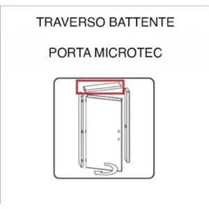 R Traverso Battente x Porta Microtec Ciliegio 60X210 — Ferramenta porte e finestre — rif. FERX.605077 R Traverso Battente x Porta Microtec Ciliegio 60X210 — Ferramenta porte e finestre — rif. FERX.605077