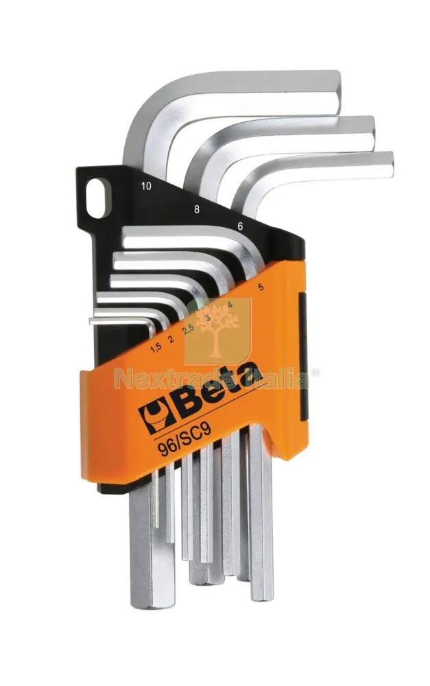 BETA ART. 96/SC9/E10 SERIE CHIAVI ESAGONALI — Chiavi e bussole — rif. FERX.6057