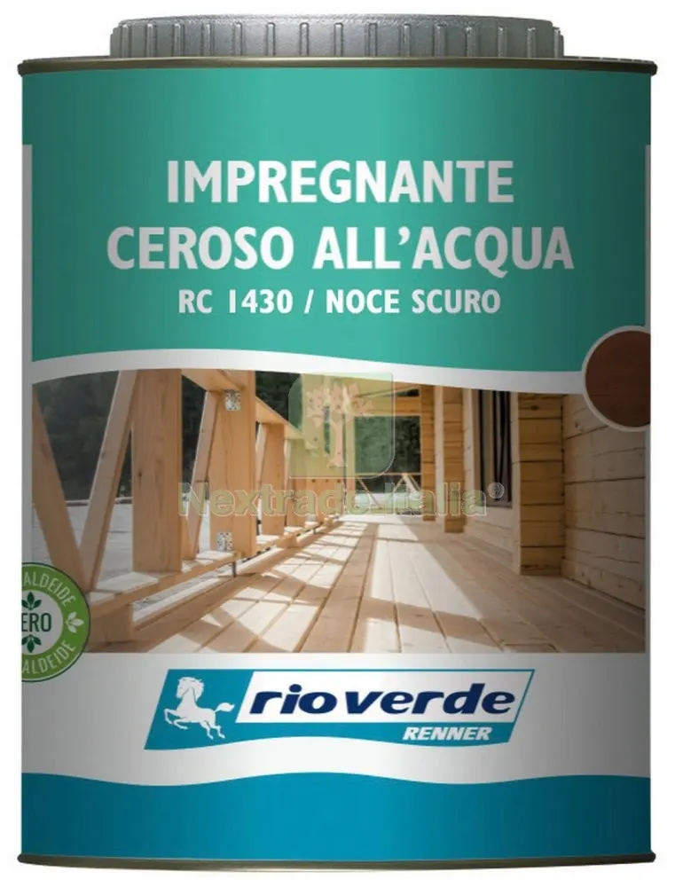 6PZ RIOVERDE RC 1430 IMPREGNANTE CEROSO NOCE SC. 0,750 — Vernici e smalti — rif. FERX.6079 6PZ RIOVERDE RC 1430 IMPREGNANTE CEROSO NOCE SC. 0,750 — Vernici e smalti — rif. FERX.6079