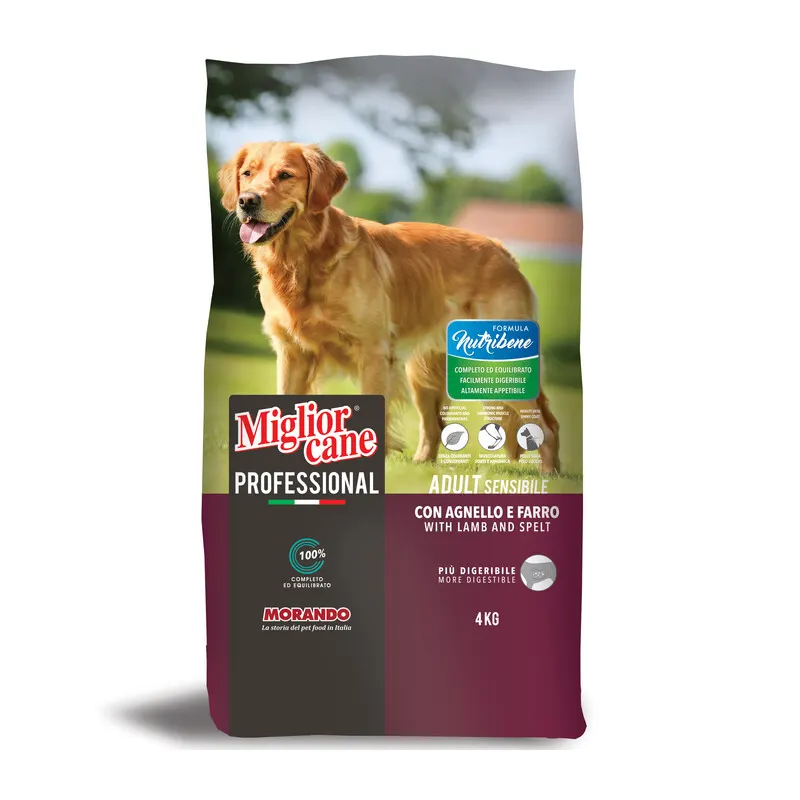 Morando Cane KG.4 Adult Sensibile Agnello Farro — Cani — rif. FERX.665447 Morando Cane KG.4 Adult Sensibile Agnello Farro — Cani — rif. FERX.665447