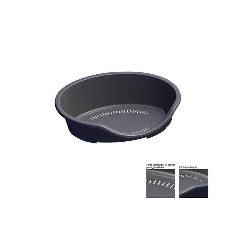 Zoov Lettino per Cani/Gatti CM.60X40X20 Grigio — Cani — rif. FERX.678385