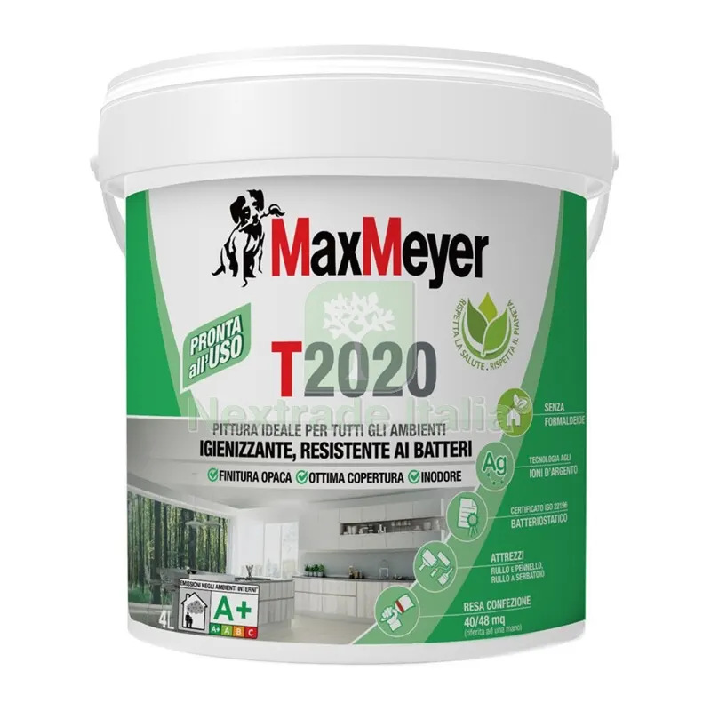 MAX IDROPITTURA T2020 TRASPIRANTE 4 L BIANCO — Vernici e smalti — rif. FERX.684427 MAX IDROPITTURA T2020 TRASPIRANTE 4 L BIANCO — Vernici e smalti — rif. FERX.684427