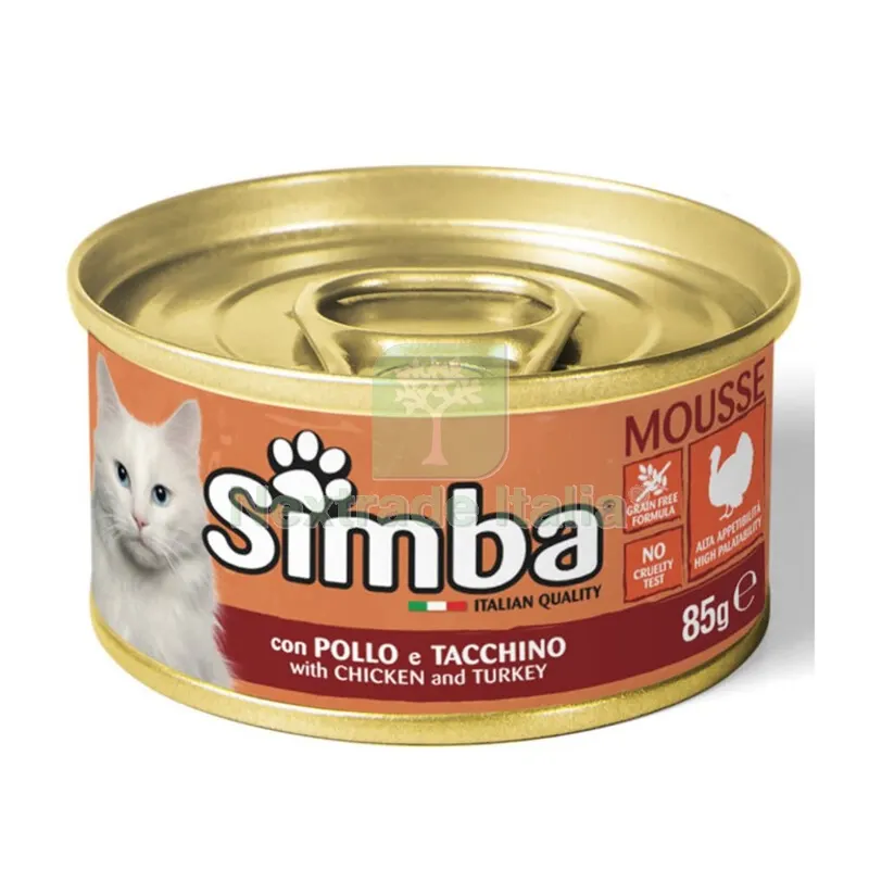 24PZ MONGE SIMBA GATTO GR.85 POLLO E TACCHINO — Gatti — rif. FERX.688870 24PZ MONGE SIMBA GATTO GR.85 POLLO E TACCHINO — Gatti — rif. FERX.688870