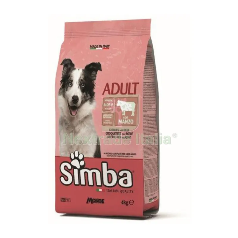 MONGE SIMBA CANE KG.4 CROCCHETTA MANZO — Cani — rif. FERX.688903 MONGE SIMBA CANE KG.4 CROCCHETTA MANZO — Cani — rif. FERX.688903
