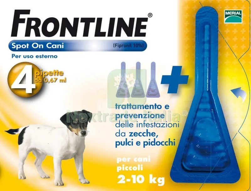 FRONTLINE SPOT-ON KG.02-10 CANI PICCOLI (3+1) — Cani — rif. FERX.74031 FRONTLINE SPOT-ON KG.02-10 CANI PICCOLI (3+1) — Cani — rif. FERX.74031