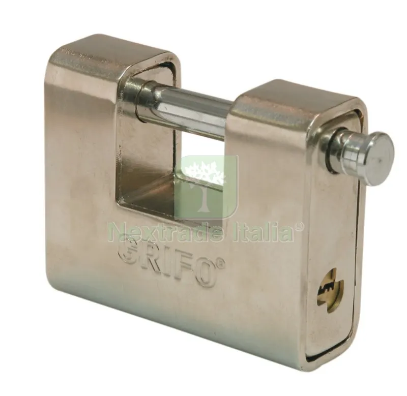 6PZ LUCCHETTO CORAZZATO GRIFO MM.90 DOM — Lucchetti e catene — rif. FERX.8391