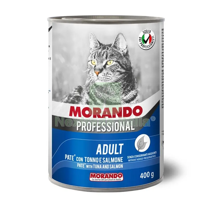 24PZ MORANDO GATTO LT. GR.400 PAT TONNO E SALMONE — Gatti — rif. FERX.85698