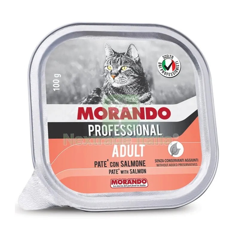 32PZ MORANDO GATTO VSC. GR.100 PATE SALMONE — Gatti — rif. FERX.85702 32PZ MORANDO GATTO VSC. GR.100 PATE SALMONE — Gatti — rif. FERX.85702