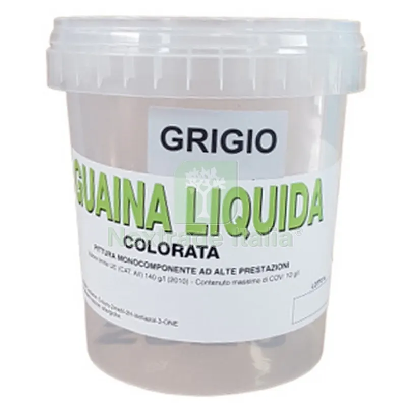 9PZ GUAINA LIQUIDA RESINOSA GRIGIA KG. 1 — Impermeabilizzanti e idrofughi — rif. FERX.8969 9PZ GUAINA LIQUIDA RESINOSA GRIGIA KG. 1 — Impermeabilizzanti e idrofughi — rif. FERX.8969