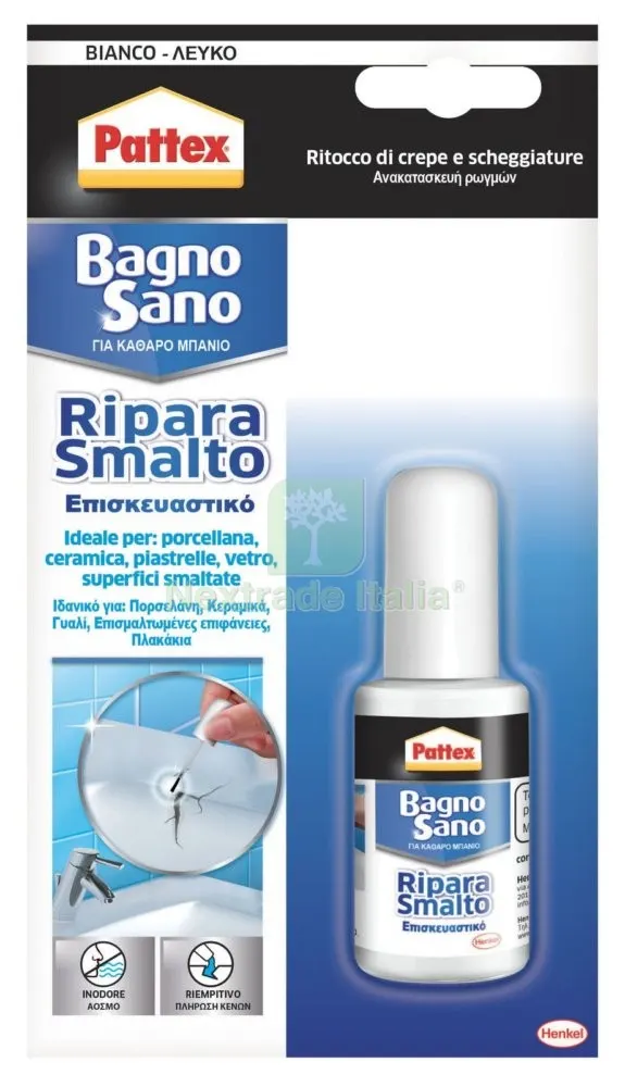 6PZ PATTEX BAGNO SANO RIPARA SMALTO — Vernici e smalti — rif. FERX.9093 6PZ PATTEX BAGNO SANO RIPARA SMALTO — Vernici e smalti — rif. FERX.9093