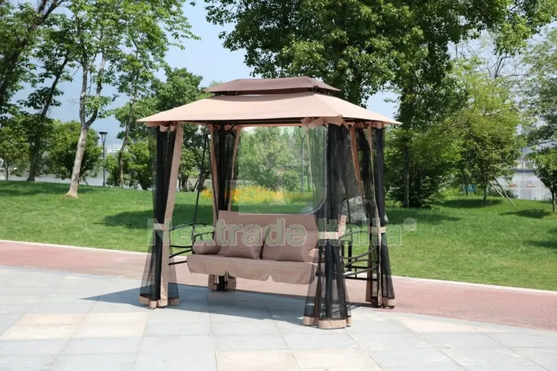 DONDOLO IN ACCIAIO "HAREM" CON MOSCHIERA — Tempo libero outdoor — rif. FERX.91936 DONDOLO IN ACCIAIO "HAREM" CON MOSCHIERA — Tempo libero outdoor — rif. FERX.91936
