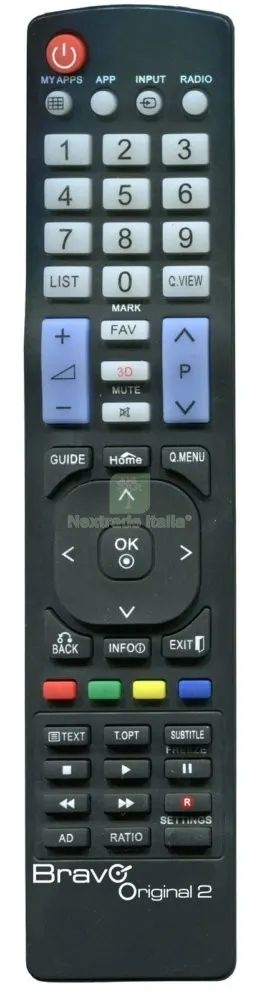TELECOMANDO TV BRAVO ORIGINAL2 LG — Telecomandi e ricambi — rif. FERX.92500 TELECOMANDO TV BRAVO ORIGINAL2 LG — Telecomandi e ricambi — rif. FERX.92500