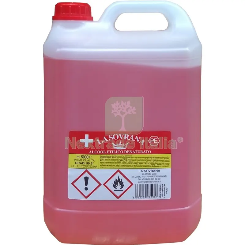 3PZ ALCOOL DENATURATO 99,9° CERTIFICATO LT. 5 — Diluenti e solventi — rif. FERX.93000