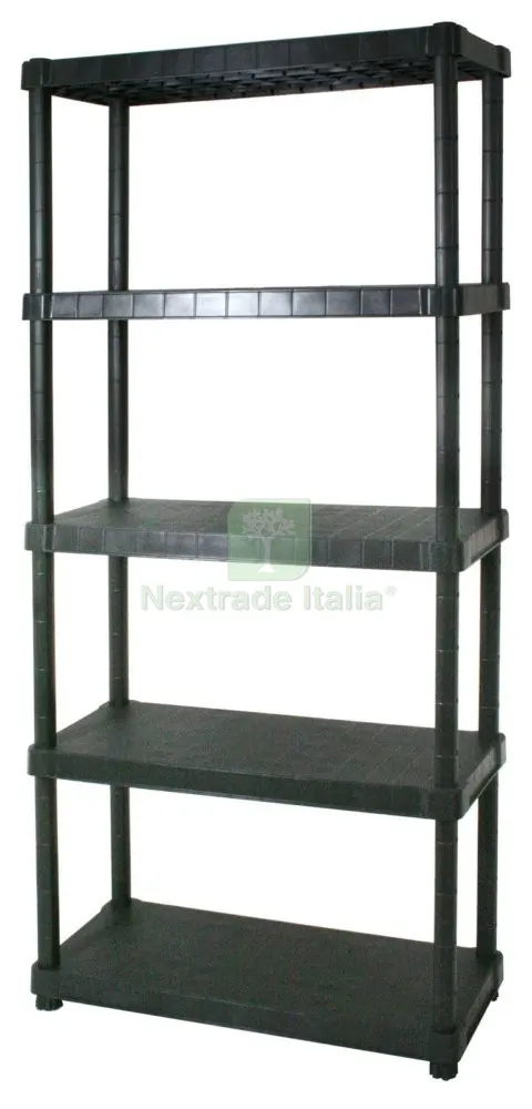 SCAFFALE RESINA 5 RIPIANI 90X40XH188 CM — Casalinghi e organizzazione — rif. FERX.93419 SCAFFALE RESINA 5 RIPIANI 90X40XH188 CM — Casalinghi e organizzazione — rif. FERX.93419