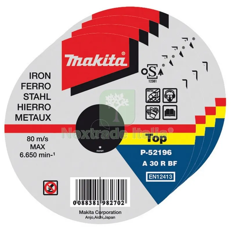 MAKITA CONFEZIONE PZ.50 DISCO FERRO 115X1,0X22 — Marchi utensili elettrici — rif. FERX.94435