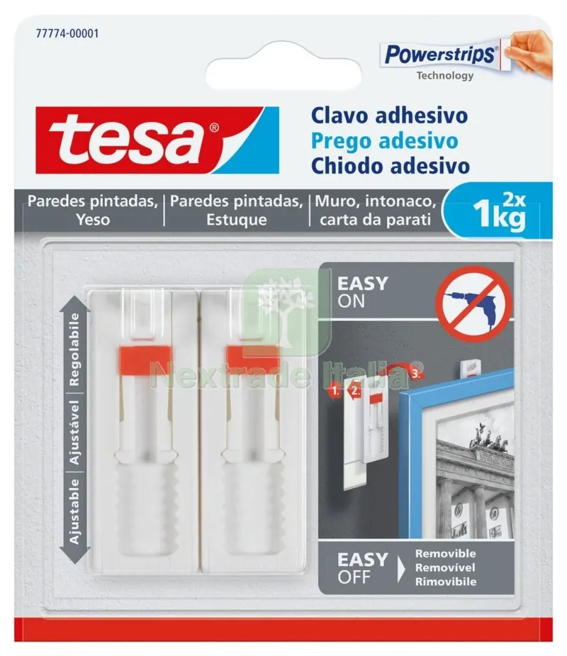 8CF GANCI PER QUADRI ADESIVI TESA REGOLABILI PZ 2 — Ferramenta porte e finestre — rif. FERX.94762 8CF GANCI PER QUADRI ADESIVI TESA REGOLABILI PZ 2 — Ferramenta porte e finestre — rif. FERX.94762