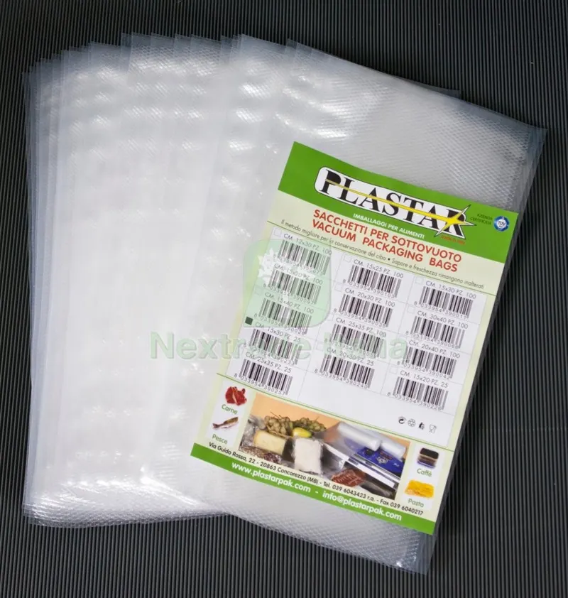 BUSTE GOFFRATE 15X25 CM PER SOTTOVUOTO 25 PZ — Casalinghi e organizzazione — rif. FERX.95692 BUSTE GOFFRATE 15X25 CM PER SOTTOVUOTO 25 PZ — Casalinghi e organizzazione — rif. FERX.95692