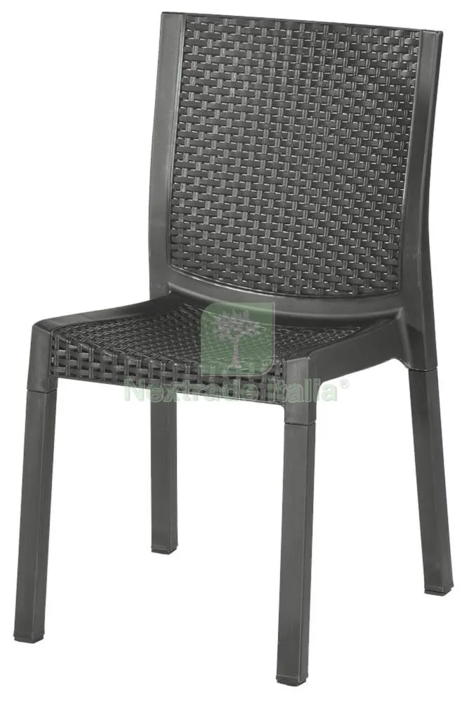 SEDIA RATTAN PANAREA CM 42X55 H 86 CM ANTRACITE — Arredo — rif. FERX.98206 SEDIA RATTAN PANAREA CM 42X55 H 86 CM ANTRACITE — Arredo — rif. FERX.98206