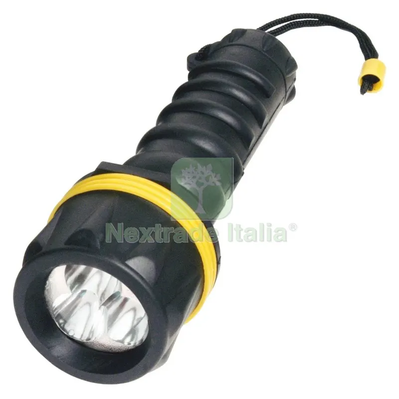 12PZ TORCIA RUBBER LED 2D BATTERIE (NON INCLUSE) — Illuminazione — rif. FERX.99451