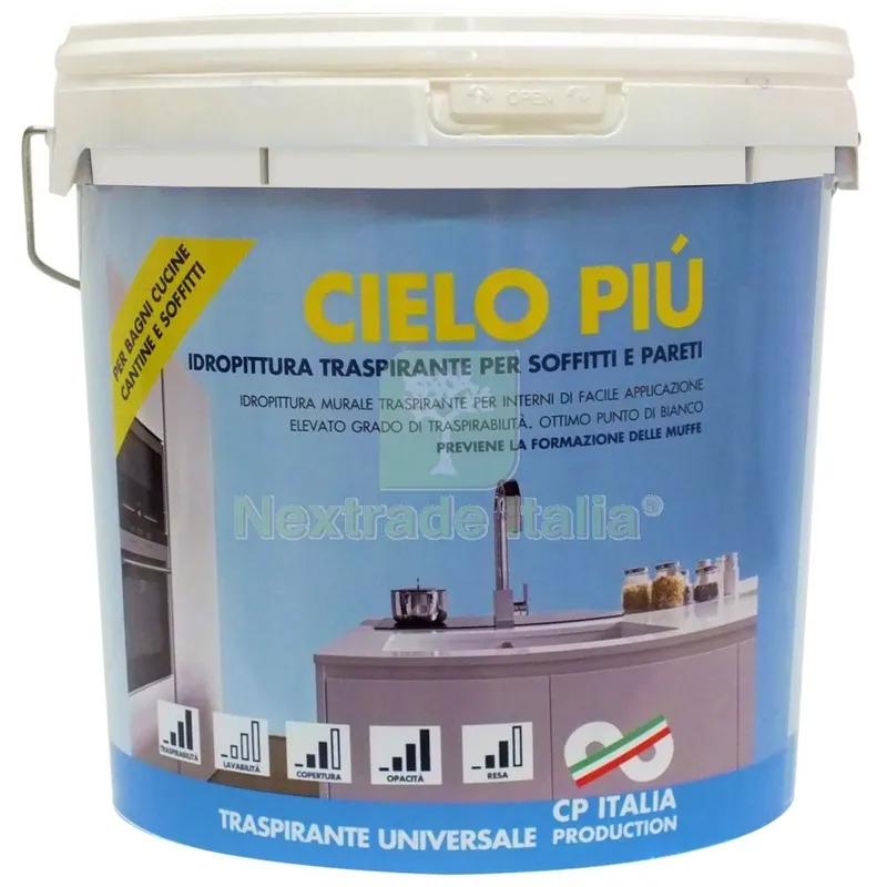 IDROPITTURA SEMILAVABILE CIELO PIÙ LT. 2,5 — Vernici e smalti — rif. FERX.99500 IDROPITTURA SEMILAVABILE CIELO PIÙ LT. 2,5 — Vernici e smalti — rif. FERX.99500