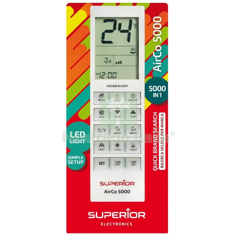TELECOMANDO UNIVERSALE SUPERIOR X CLIMATIZZATORI — Telecomandi e ricambi — rif. FERX.99520 TELECOMANDO UNIVERSALE SUPERIOR X CLIMATIZZATORI — Telecomandi e ricambi — rif. FERX.99520