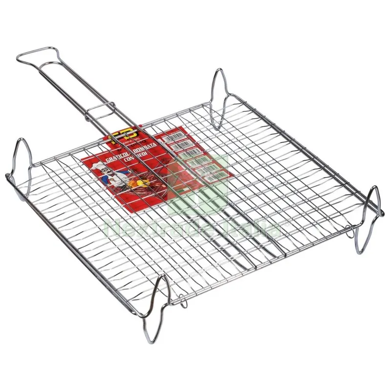 GRATICOLA DOPPIA BOMBATA CON PIEDI CM. 37X27 — Tempo libero outdoor — rif. FERX.99552 GRATICOLA DOPPIA BOMBATA CON PIEDI CM. 37X27 — Tempo libero outdoor — rif. FERX.99552