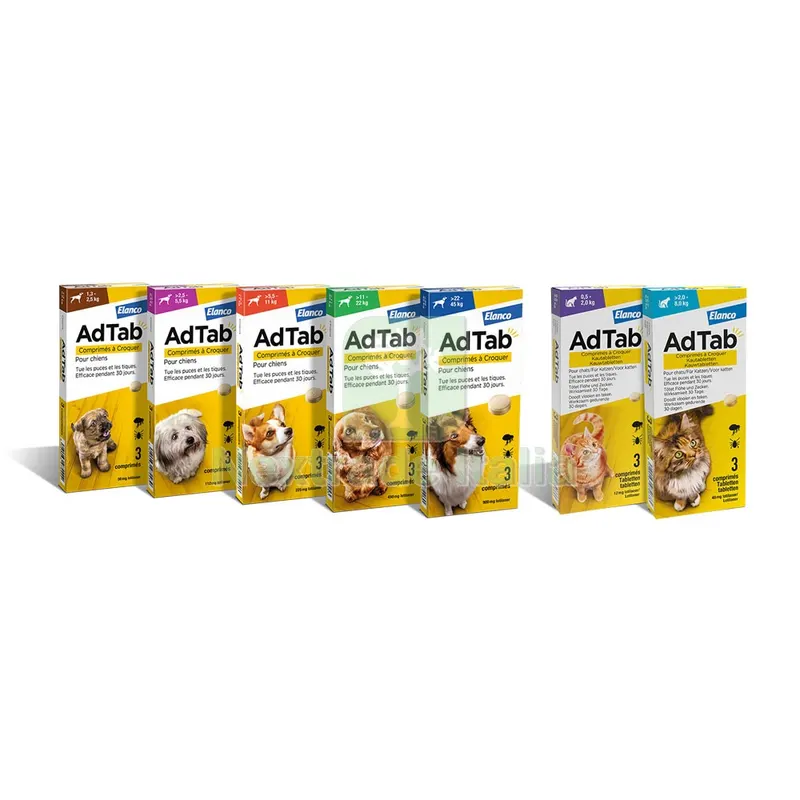 COMPRESSE ANTIPARASSITARIE MASTICABILI 'ADTAB' cani 11 - 22 kg / 3 compresse da 450 mg — Cani — rif. FERX.6800819NLM