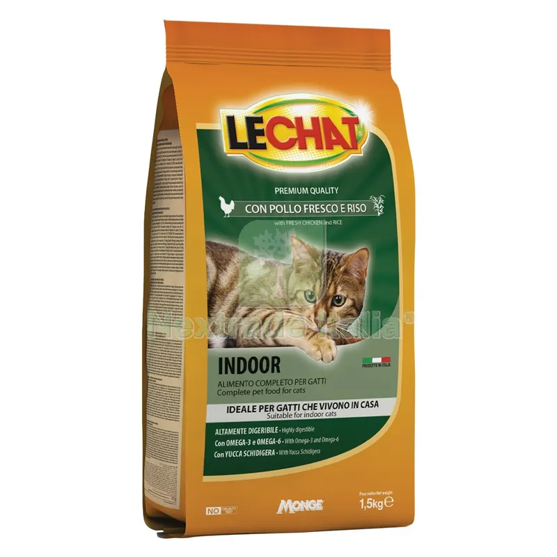 CROCCANTINI PER GATTI 'LECHAT INDOOR' pollo e riso - kg 1,5 — Gatti — rif. FERX.6160700NLM CROCCANTINI PER GATTI 'LECHAT INDOOR' pollo e riso - kg 1,5 — Gatti — rif. FERX.6160700NLM