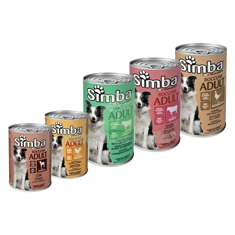 12PZ BOCCONI PER CANI 'SIMBA' agnello - gr 1230 — Cani — rif. FERX.6160614NLM 12PZ BOCCONI PER CANI 'SIMBA' agnello - gr 1230 — Cani — rif. FERX.6160614NLM