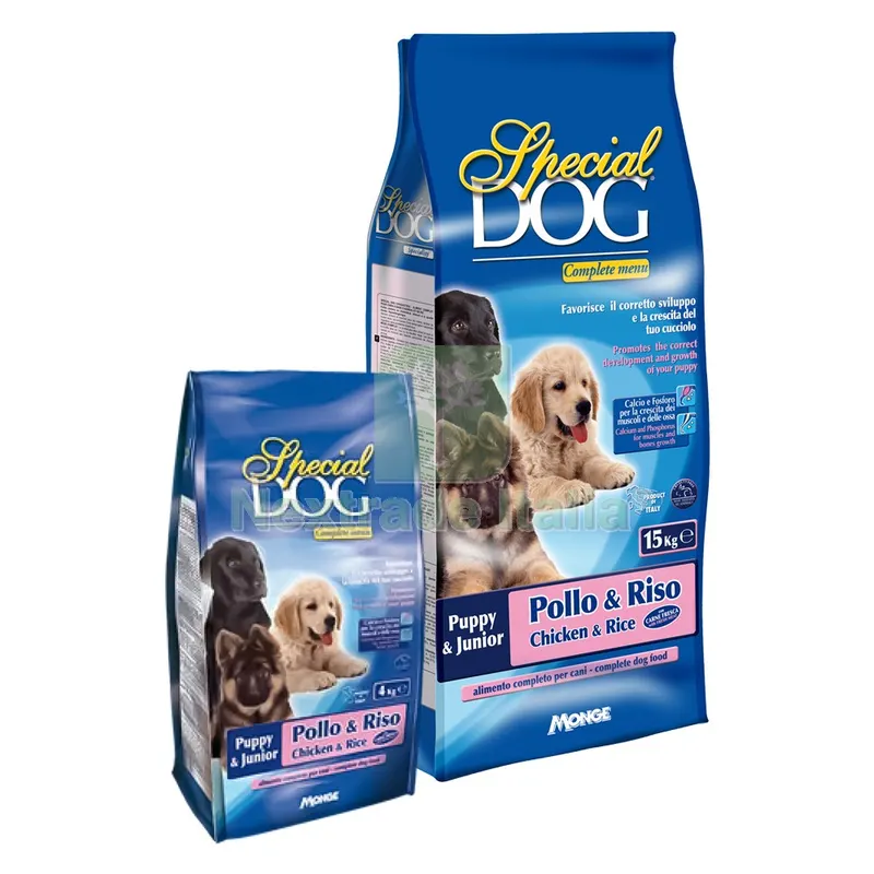 CROCCHETTE PER CANI JUNIOR 'SPECIAL DOG' pollo e riso - kg 4 — Mangimi e alimentazione — rif. FERX.6160679NLM CROCCHETTE PER CANI JUNIOR 'SPECIAL DOG' pollo e riso - kg 4 — Mangimi e alimentazione — rif. FERX.6160679NLM