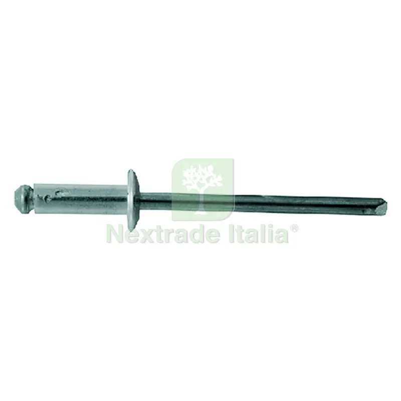 RIVETTO A STRAPPO IN ALLUMINIO mm 4,8 x 12 - pz. 40 — Rivetti — rif. FERX.041722NLM