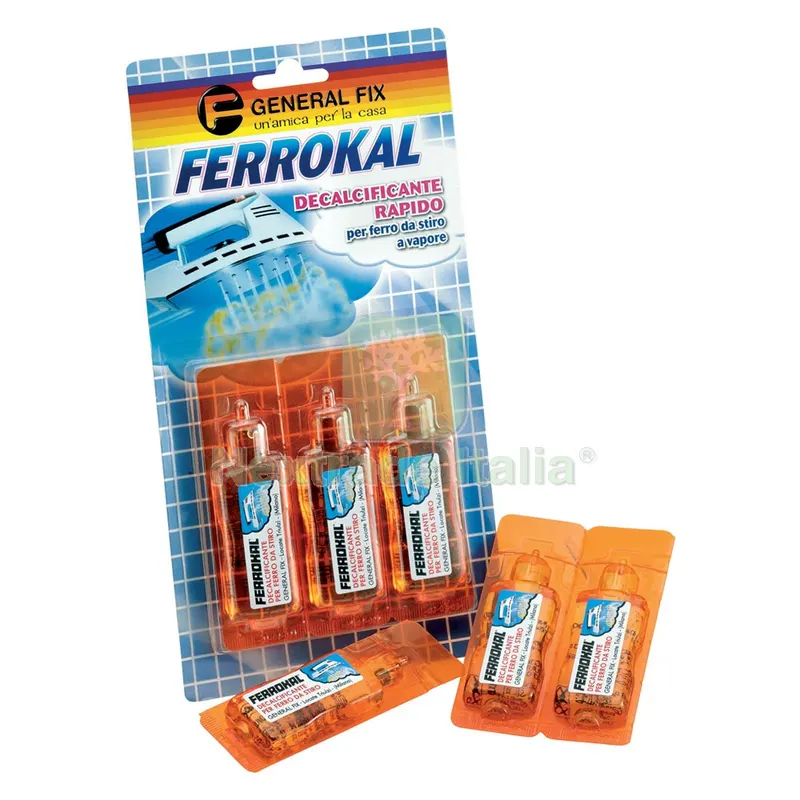 DECALCIFICANTE FERRI DA STIRO 'FERROKAL' 3 flaconi da 20 ml — Diluenti e solventi — rif. FERX.8031796NLM DECALCIFICANTE FERRI DA STIRO 'FERROKAL' 3 flaconi da 20 ml — Diluenti e solventi — rif. FERX.8031796NLM