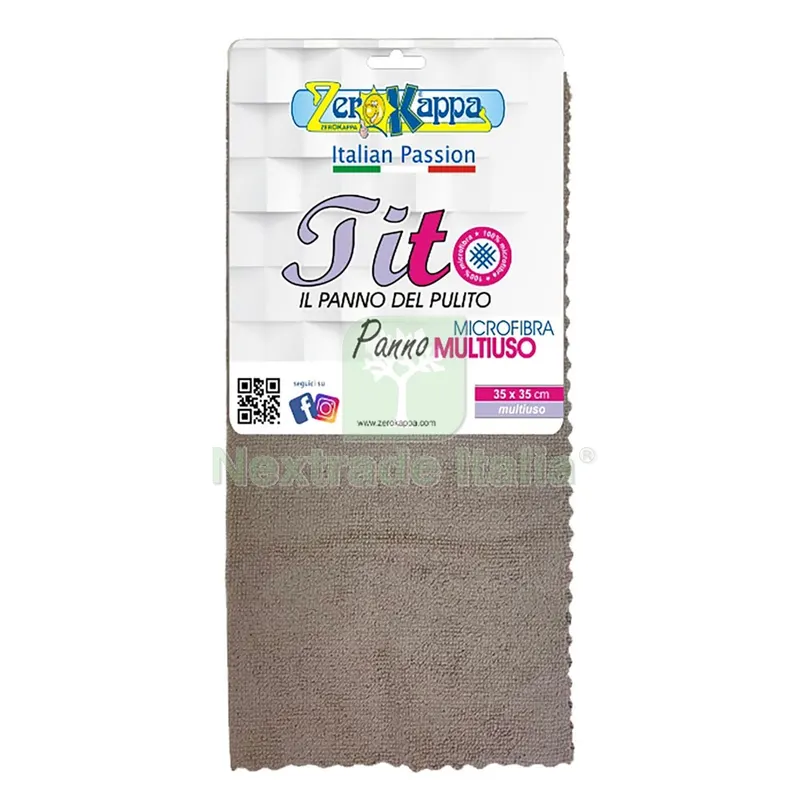 PANNO IN MICROFIBRA 'TITO MULTIUSO' cm 35 x 35 — Casalinghi e organizzazione — rif. FERX.8036386NLM PANNO IN MICROFIBRA 'TITO MULTIUSO' cm 35 x 35 — Casalinghi e organizzazione — rif. FERX.8036386NLM