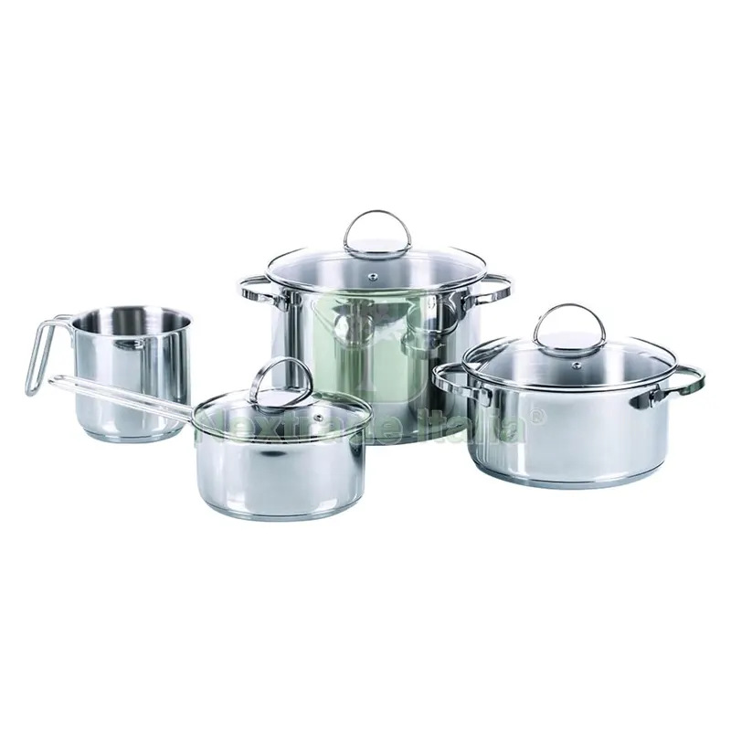 SET BATTERIA PENTOLE 'ALLEGRO INOX' DA 7 PEZZI 7 prodotti misti — Casalinghi e organizzazione — rif. FERX.7938487NLM SET BATTERIA PENTOLE 'ALLEGRO INOX' DA 7 PEZZI 7 prodotti misti — Casalinghi e organizzazione — rif. FERX.7938487NLM