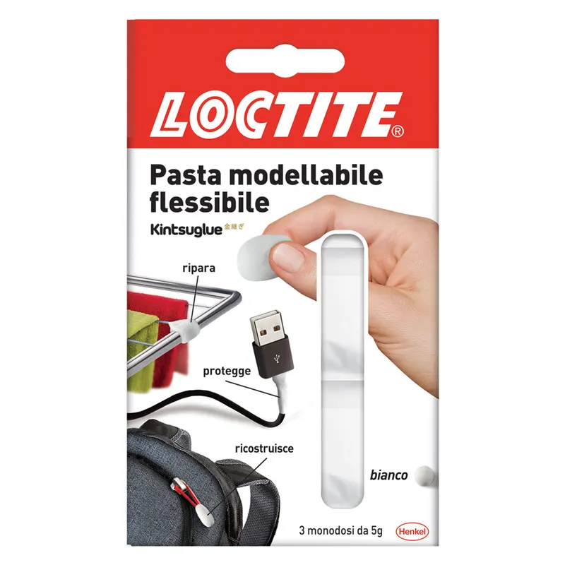 12BLISTER Pasta Adesiva Modellabile 'kintsuglue' 3 pz x gr. 5 - bianca — Adesivi e sigillanti — rif. FERX.9001419NLM 12BLISTER Pasta Adesiva Modellabile 'kintsuglue' 3 pz x gr. 5 - bianca — Adesivi e sigillanti — rif. FERX.9001419NLM
