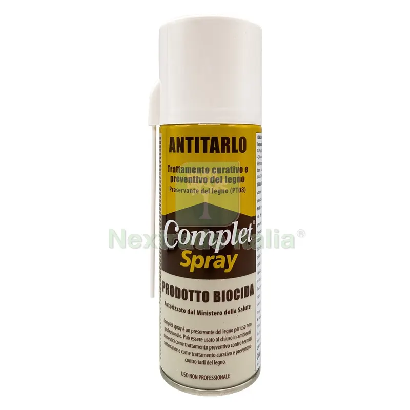 ANTITARLO BIOCIDA 'COMPLET SPRAY' Ml. 200 - spray — Protezione piante e sementi — rif. FERX.9037318NLM ANTITARLO BIOCIDA 'COMPLET SPRAY' Ml. 200 - spray — Protezione piante e sementi — rif. FERX.9037318NLM