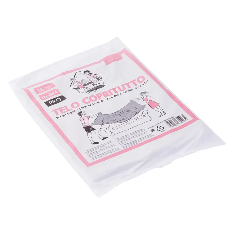 120PZ Telo Copritutto Multiuso mt 4 x 4 - 60 gr/mq — Teli e film di protezione — rif. FERX.1051048NLM