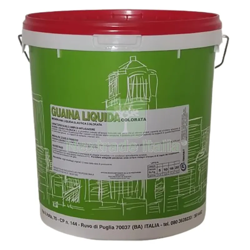 GUAINA LIQUIDA COLORATA kg. 5 - grigia — Impermeabilizzanti e idrofughi — rif. FERX.9040031NLM GUAINA LIQUIDA COLORATA kg. 5 - grigia — Impermeabilizzanti e idrofughi — rif. FERX.9040031NLM