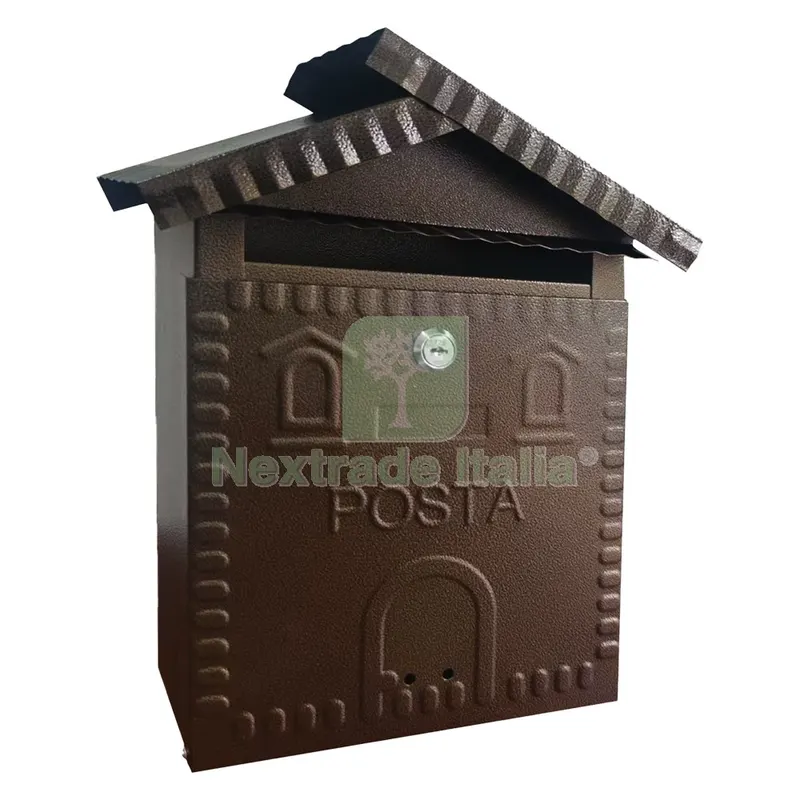 CASSETTA POSTALE 'NARCISO' cm 26x10x h 32 - rame antico — Casalinghi e organizzazione — rif. FERX.313087NLM CASSETTA POSTALE 'NARCISO' cm 26x10x h 32 - rame antico — Casalinghi e organizzazione — rif. FERX.313087NLM