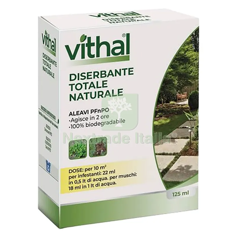 LIQUIDO DISERBANTE TOTALE NATURALE 'ALEAVI' Ml. 125 — Protezione piante e sementi — rif. FERX.6135221NLM LIQUIDO DISERBANTE TOTALE NATURALE 'ALEAVI' Ml. 125 — Protezione piante e sementi — rif. FERX.6135221NLM
