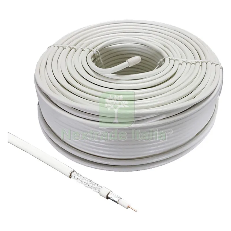 CAVO COASSIALE TV/SAT Ø 5 mm -° 0,8 mm x 10 metri — Cavi e fili — rif. FERX.8072042NLM