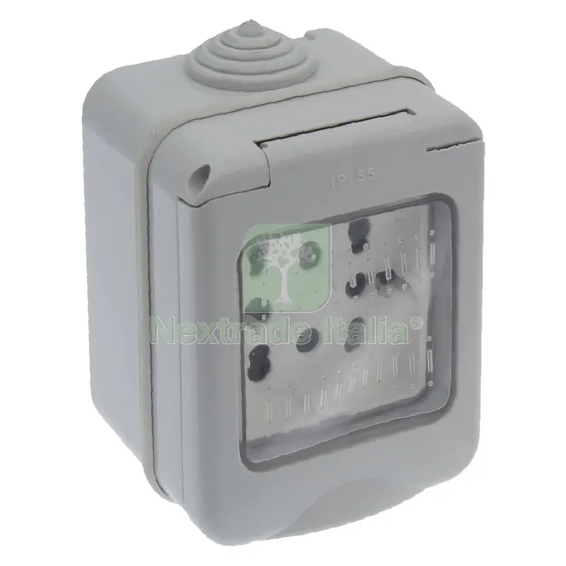 CONTENITORE ESTERNO PRESE + SCHUKO 2 prese bivalenti 10/16A + 1 schuko — Casalinghi e organizzazione — rif. FERX.8069187NLM