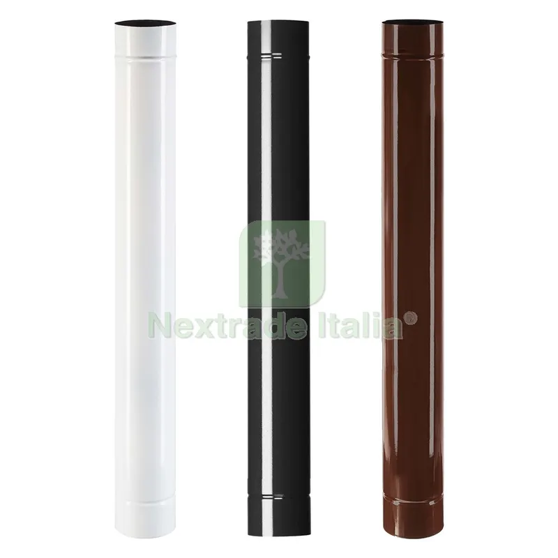 TUBO SMALTATO PER STUFE cm 100 Ø 12 bianco — Cemento, malte e collanti edili — rif. FERX.7014652NLM TUBO SMALTATO PER STUFE cm 100 Ø 12 bianco — Cemento, malte e collanti edili — rif. FERX.7014652NLM