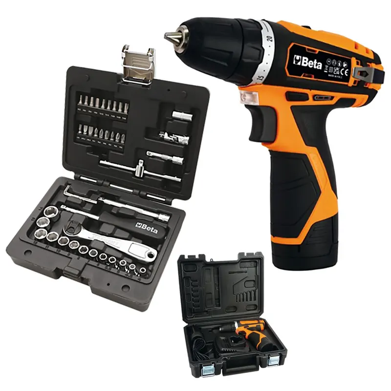 Kit Trapano Avvitatore + Set Chiavi a Bussola avvitatore '1972/K12V-10' + cassetta 'BW903E/C42' — Trapani e avvitatori — rif. FERX.5322510NLM Kit Trapano Avvitatore + Set Chiavi a Bussola avvitatore '1972/K12V-10' + cassetta 'BW903E/C42' — Trapani e avvitatori — rif. FERX.5322510NLM