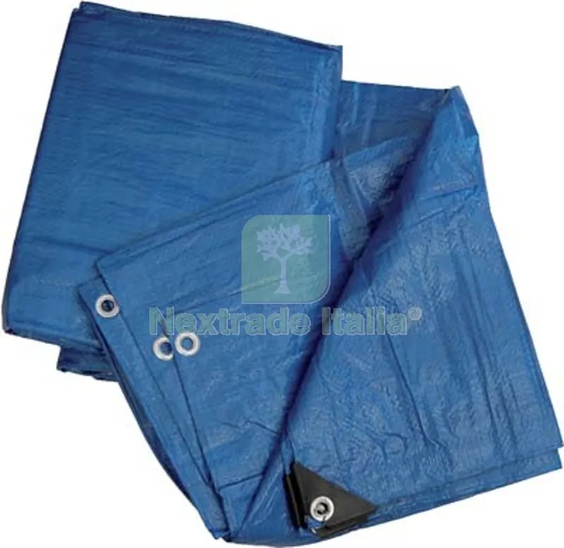 TELONE OCCHIELLATO PE BLU WORKIT GR/MQ 90 MT 10X15 + POLIECO — Teli, sacchi e reti agricole — rif. FERX.VIR4216813