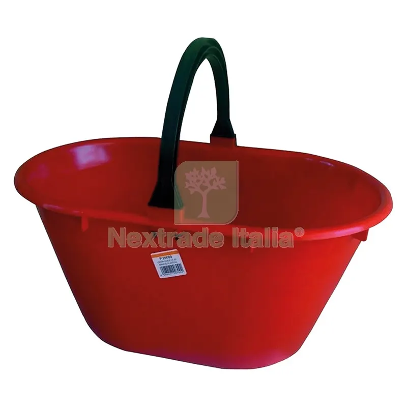 CESTO AGRICOLO OVALE cm. 50x30xh.24 - manico plastica — Casalinghi e organizzazione — rif. FERX.8410670NLM